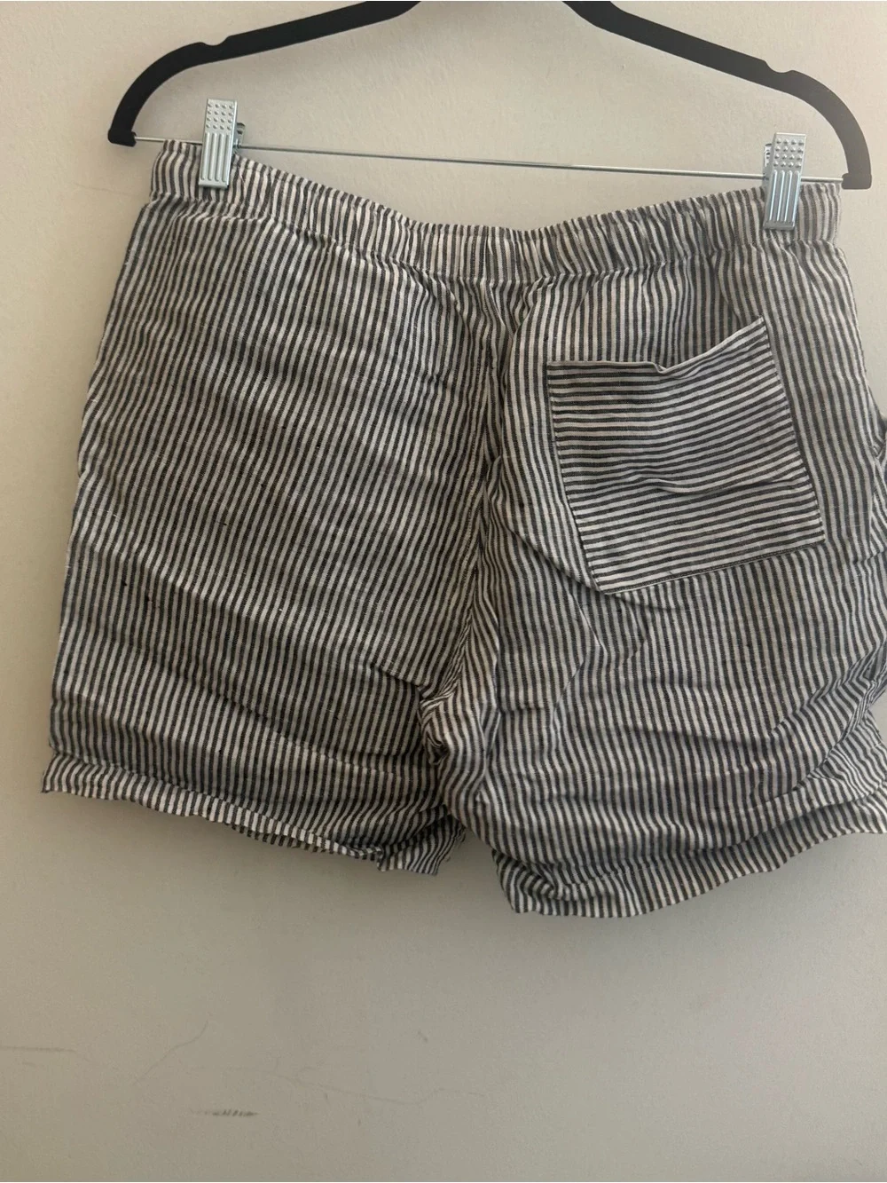 Men's Alex Crane Striped Drawstring Shorts - Navy/White